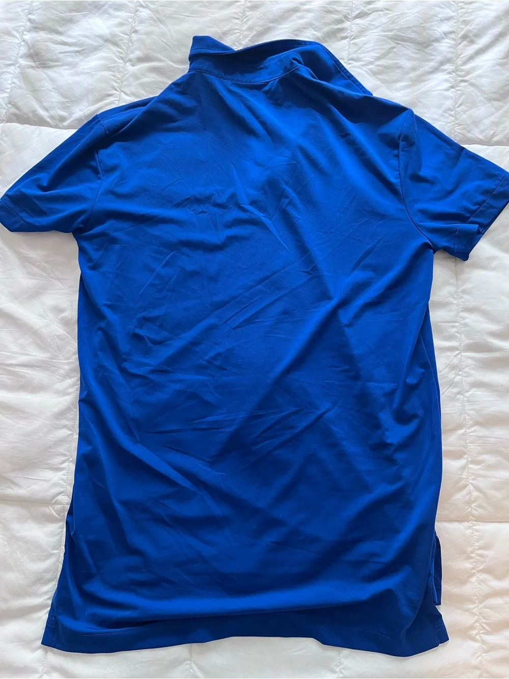 Ralph Lauren Men's Small Bright Blue Performance Polo with Red Pony